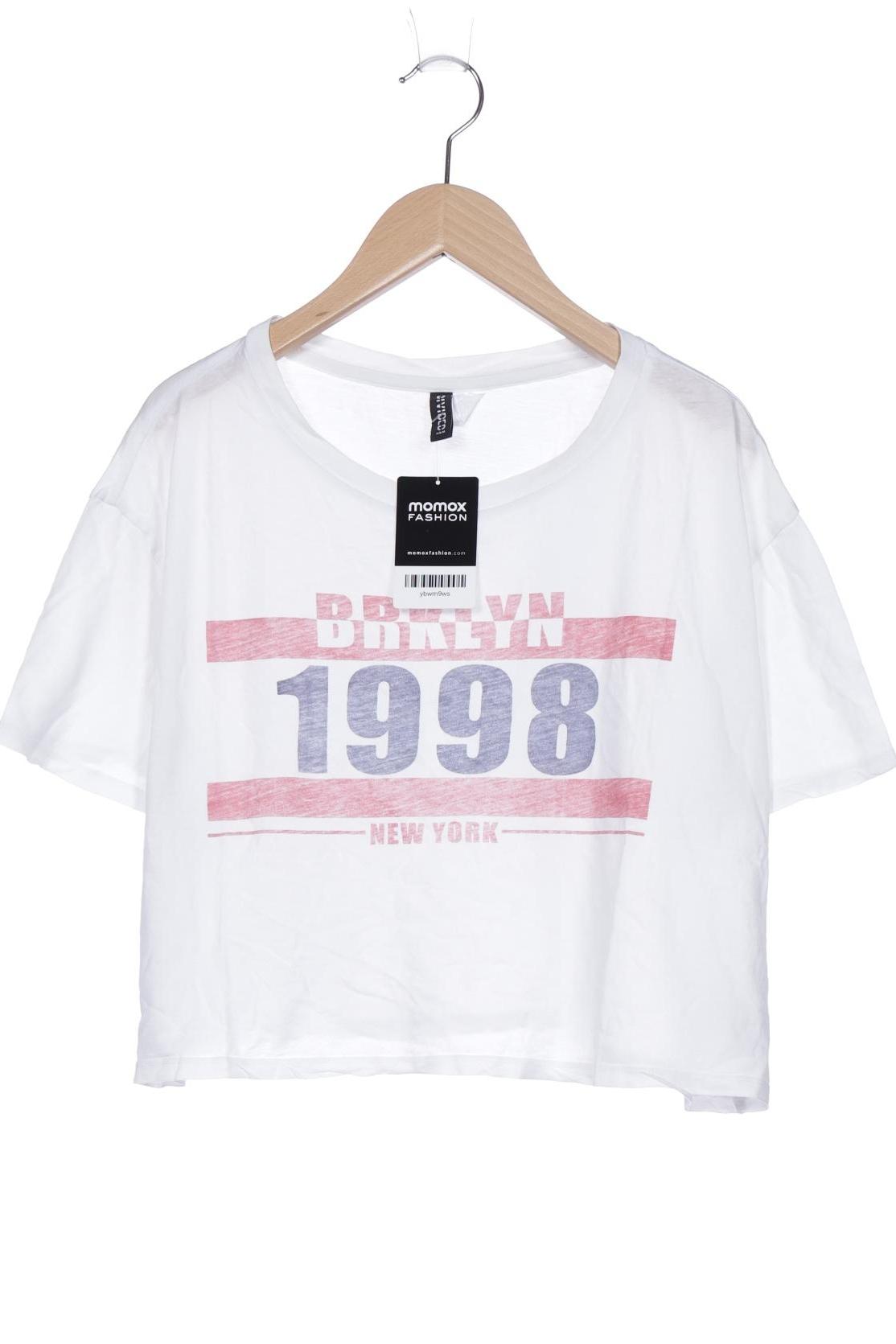 

H&M Damen T-Shirt, weiß, Gr. 42
