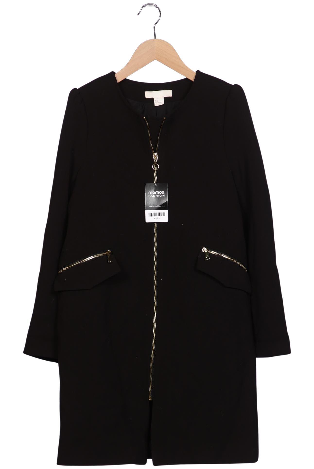 

H&M Damen Mantel, schwarz, Gr. 38