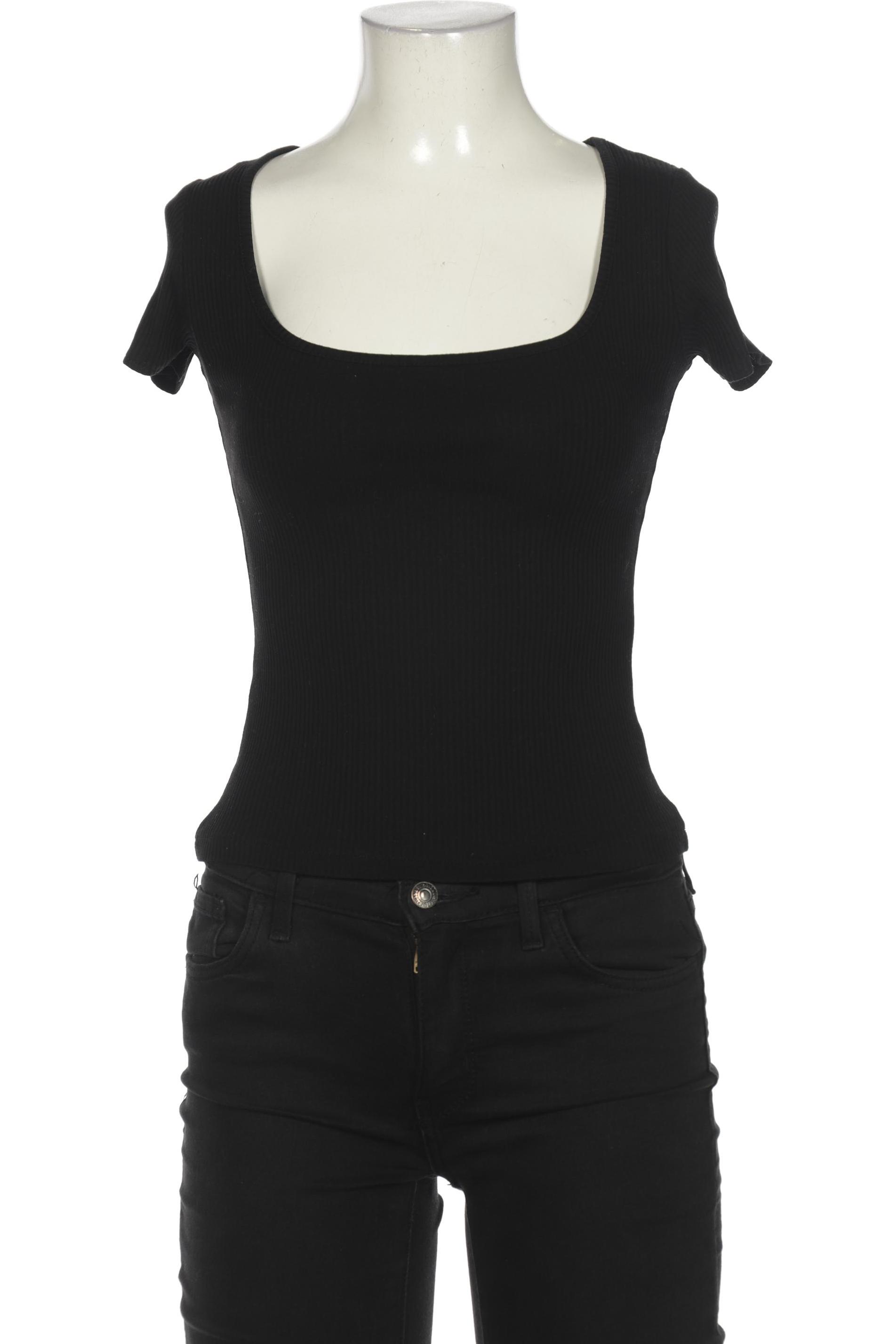 

H&M Damen T-Shirt, schwarz, Gr. 34