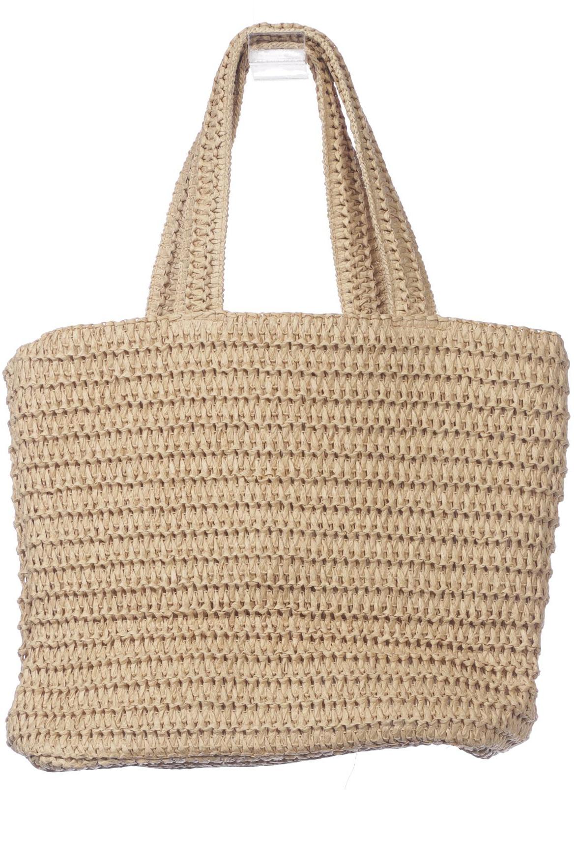

H&M Damen Handtasche, beige, Gr.