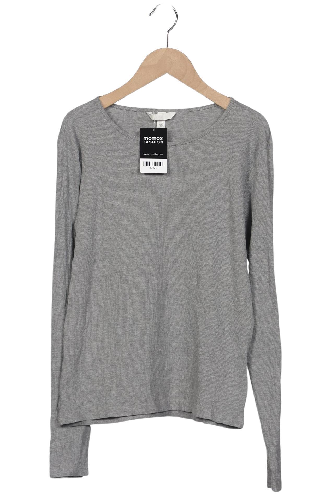 

H&M Damen Langarmshirt, grau, Gr. 44