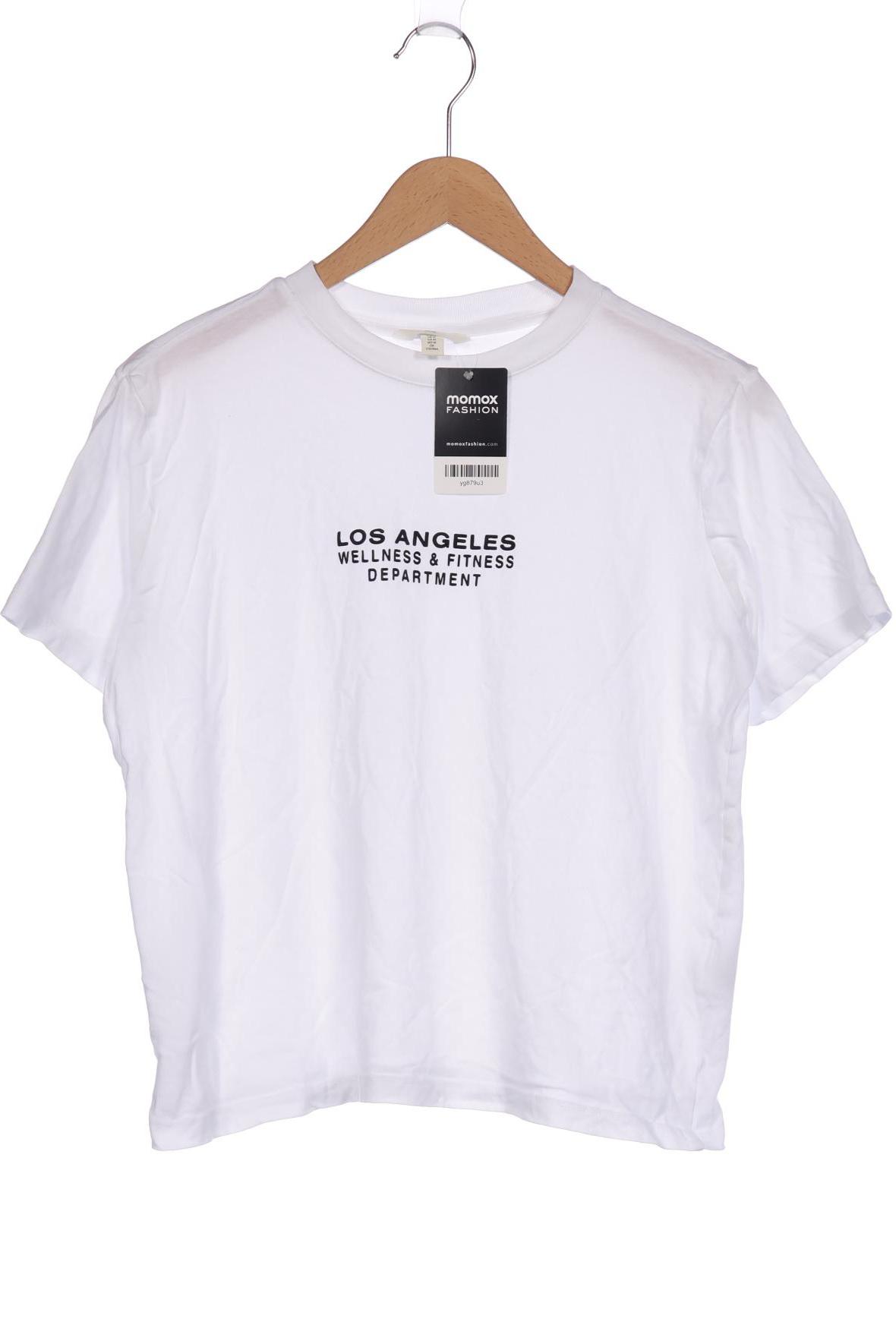 

H&M Damen T-Shirt, weiß