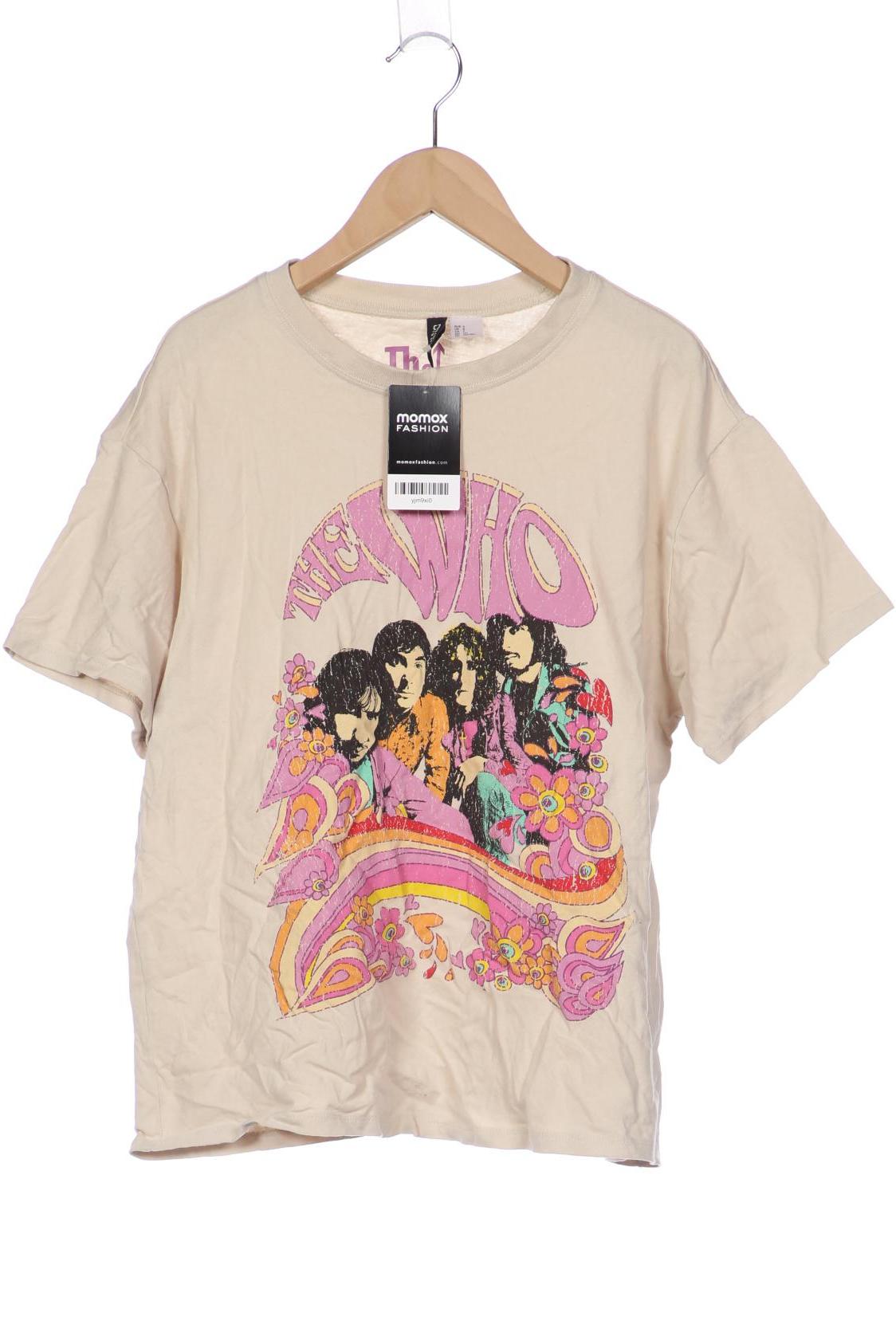 

H&M Damen T-Shirt, beige, Gr. 36