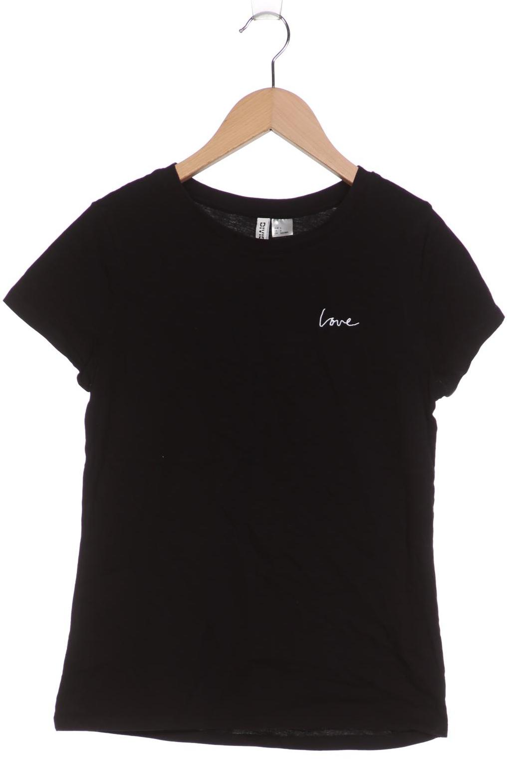 

H&M Damen T-Shirt, schwarz, Gr. 36