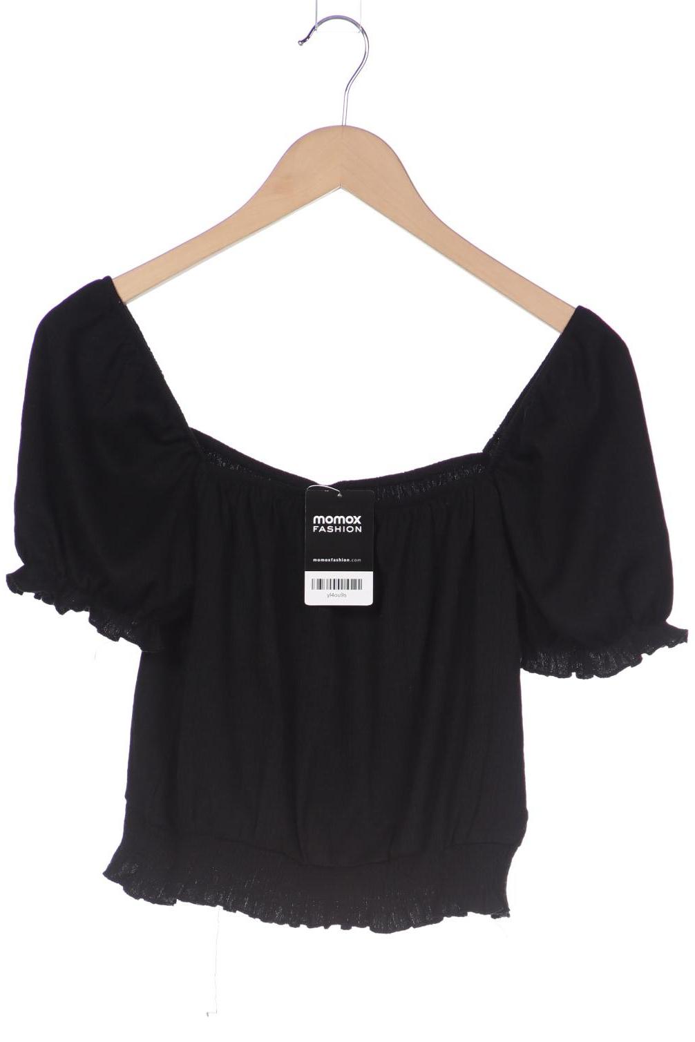

H&M Damen T-Shirt, schwarz