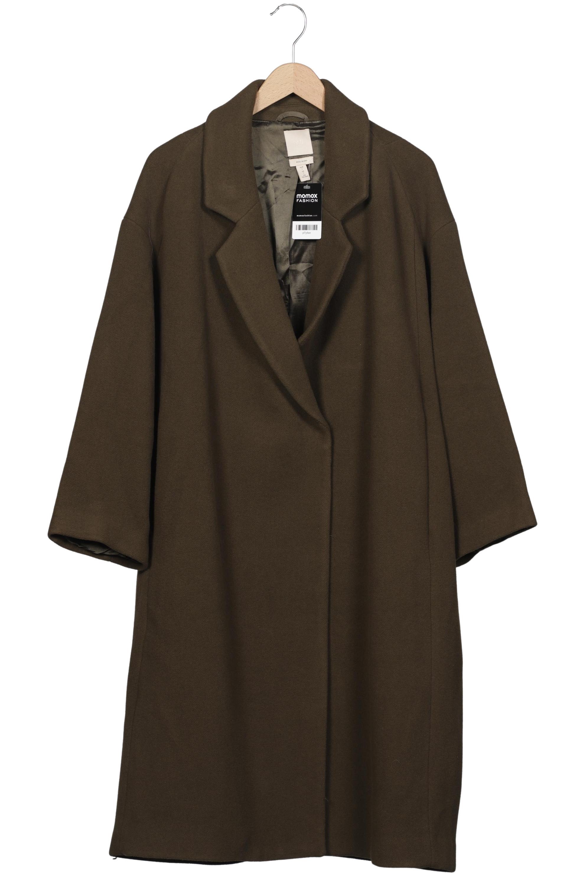 

H&M Damen Mantel, grün, Gr. 42