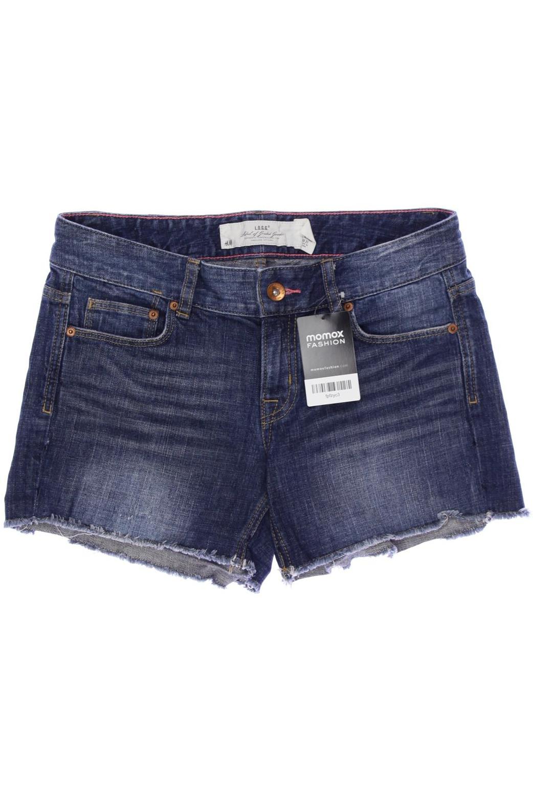 

H&M Damen Shorts, marineblau, Gr. 27