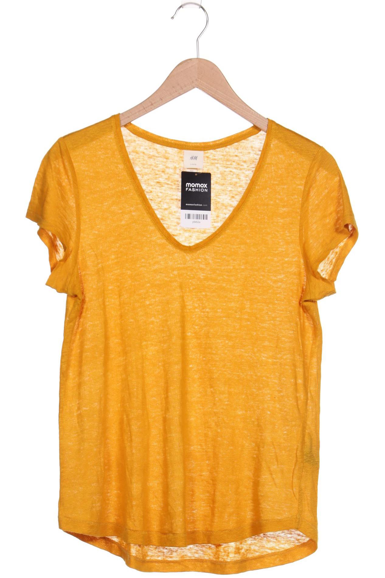 

H&M Damen T-Shirt, gelb