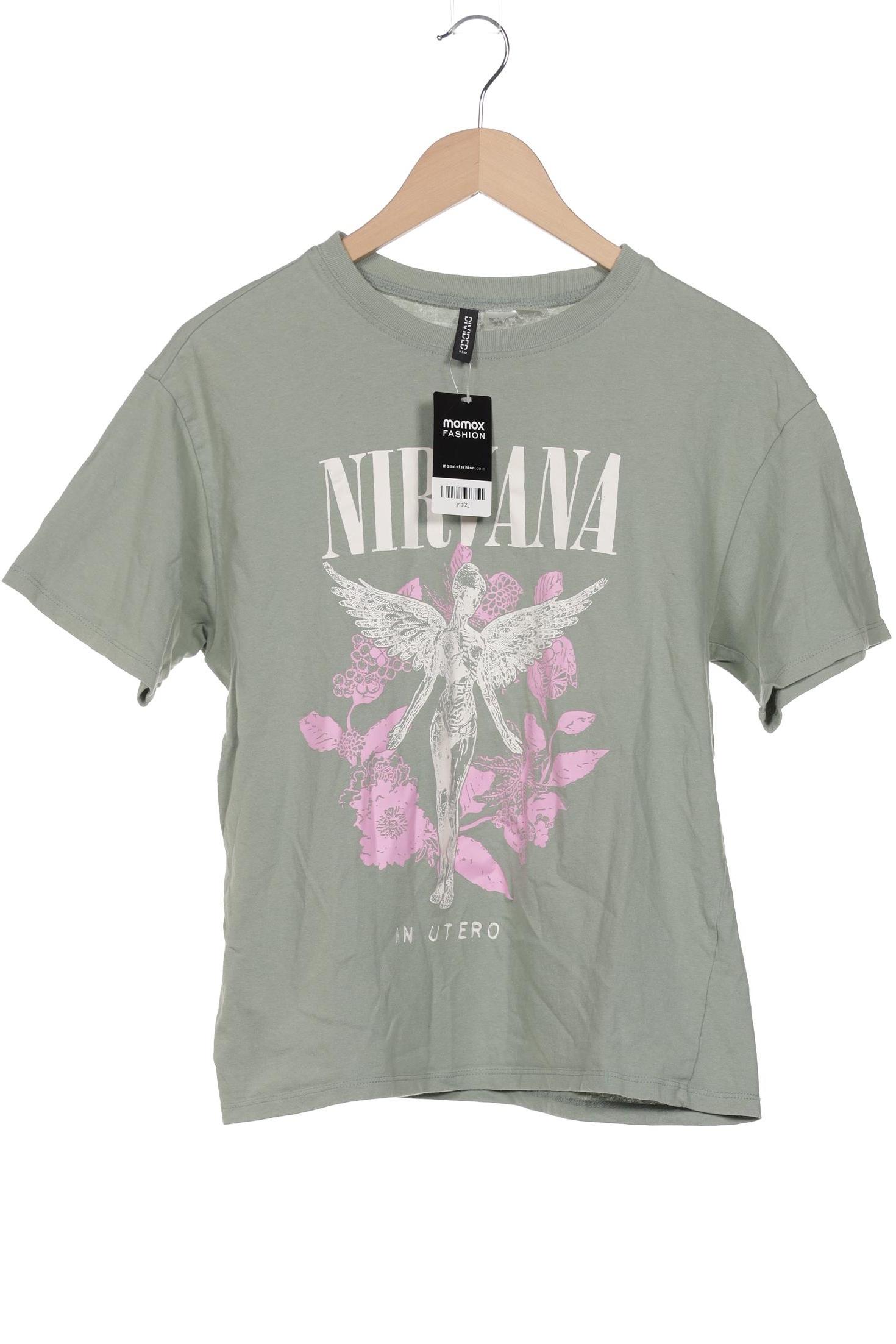 

H&M Damen T-Shirt, türkis, Gr. 36