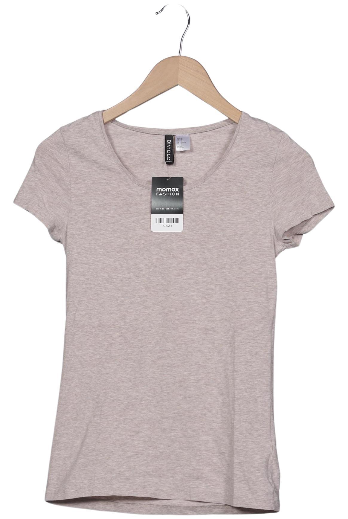 

H&M Damen T-Shirt, beige, Gr. 40