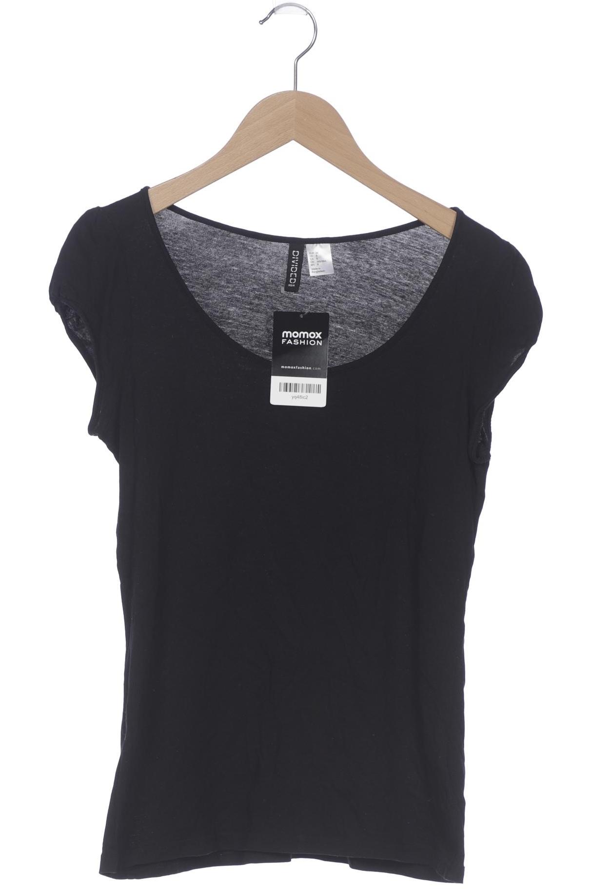 

H&M Damen T-Shirt, schwarz, Gr. 38