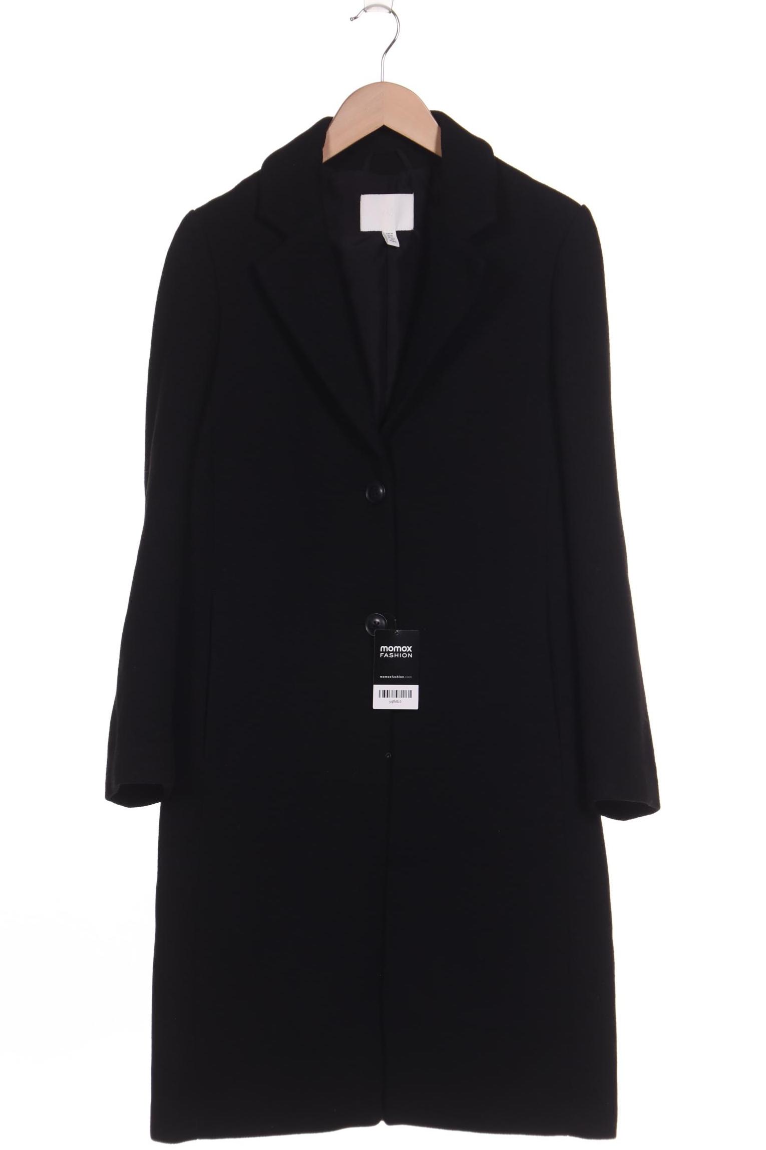 

H&M Damen Mantel, schwarz, Gr. 34