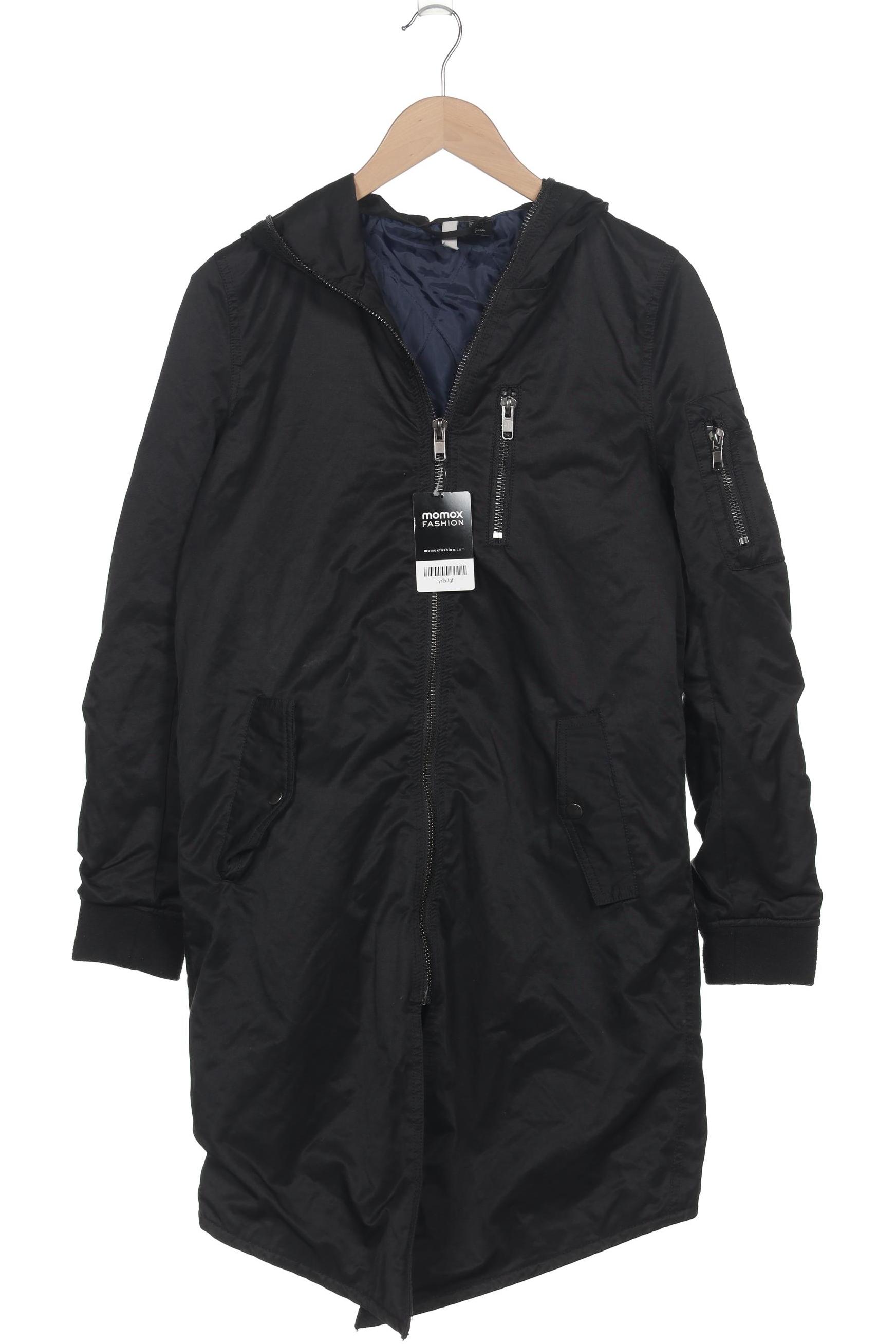 

H&M Damen Mantel, schwarz, Gr. 36