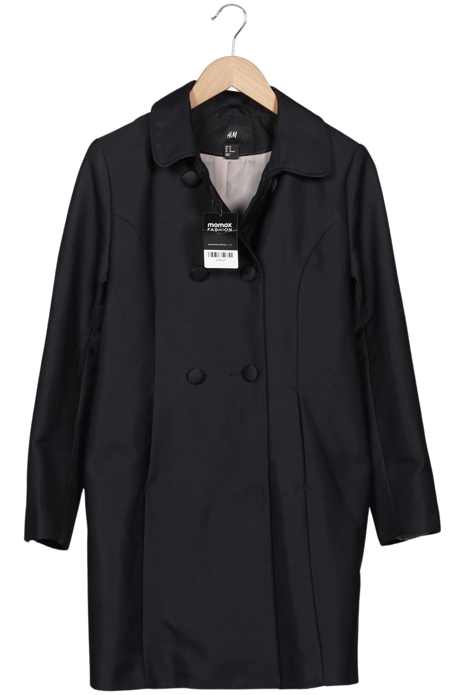 

H&M Damen Mantel, marineblau, Gr. 40