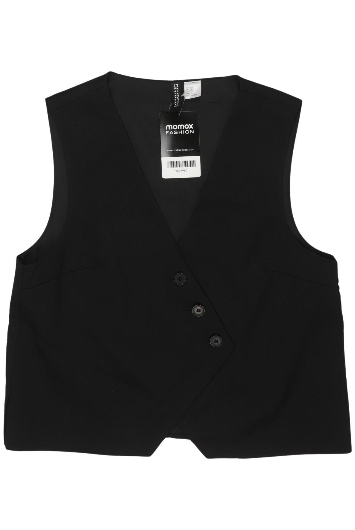 

H&M Damen Weste, schwarz, Gr. 34