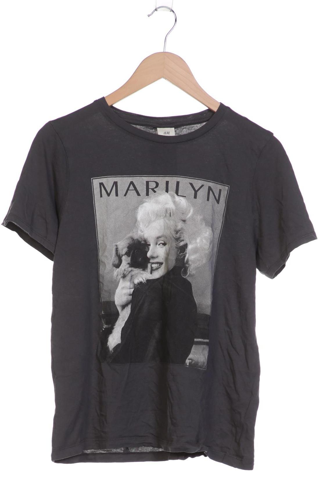 

H&M Damen T-Shirt, grau, Gr. 38