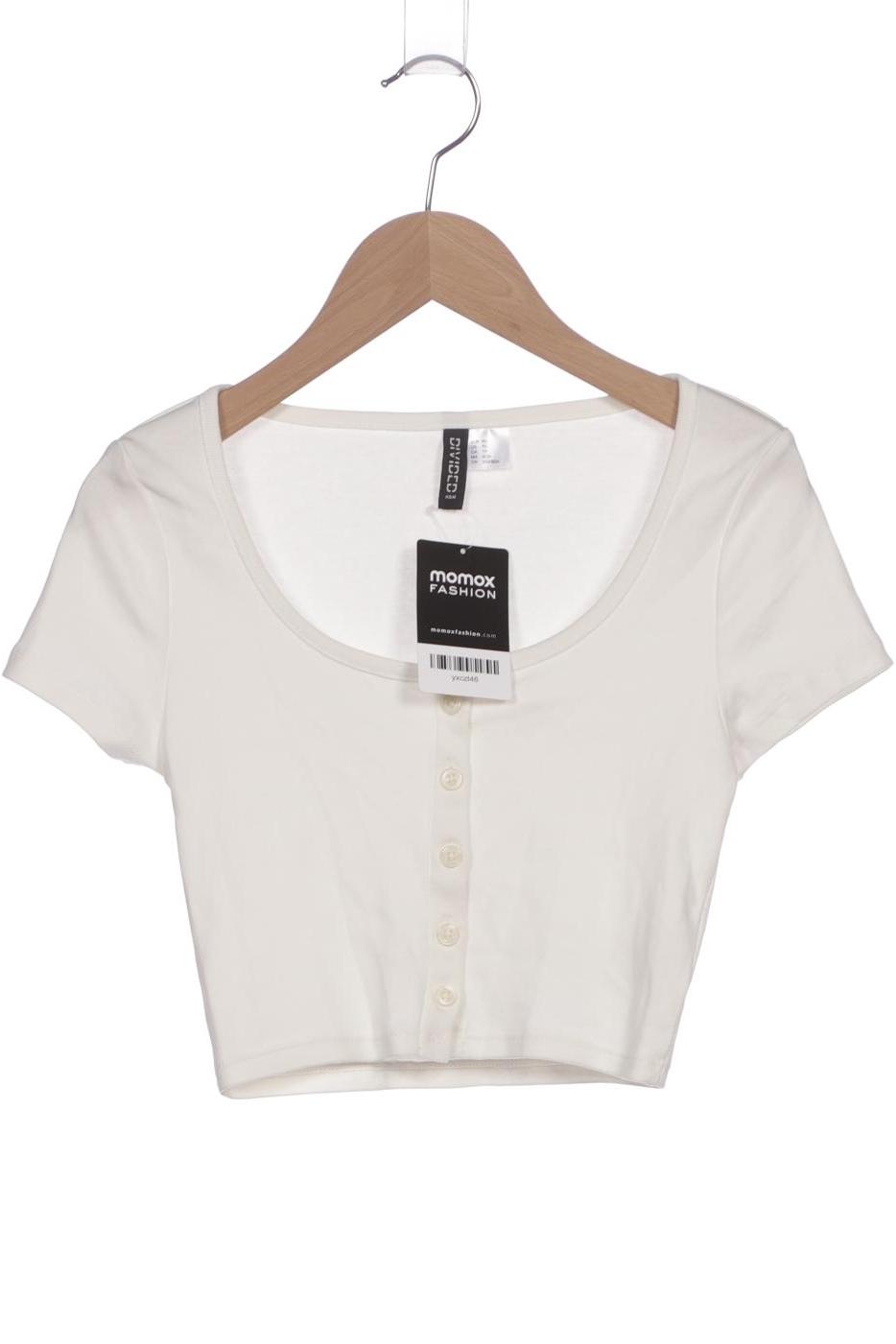 

H&M Damen T-Shirt, weiß, Gr. 34