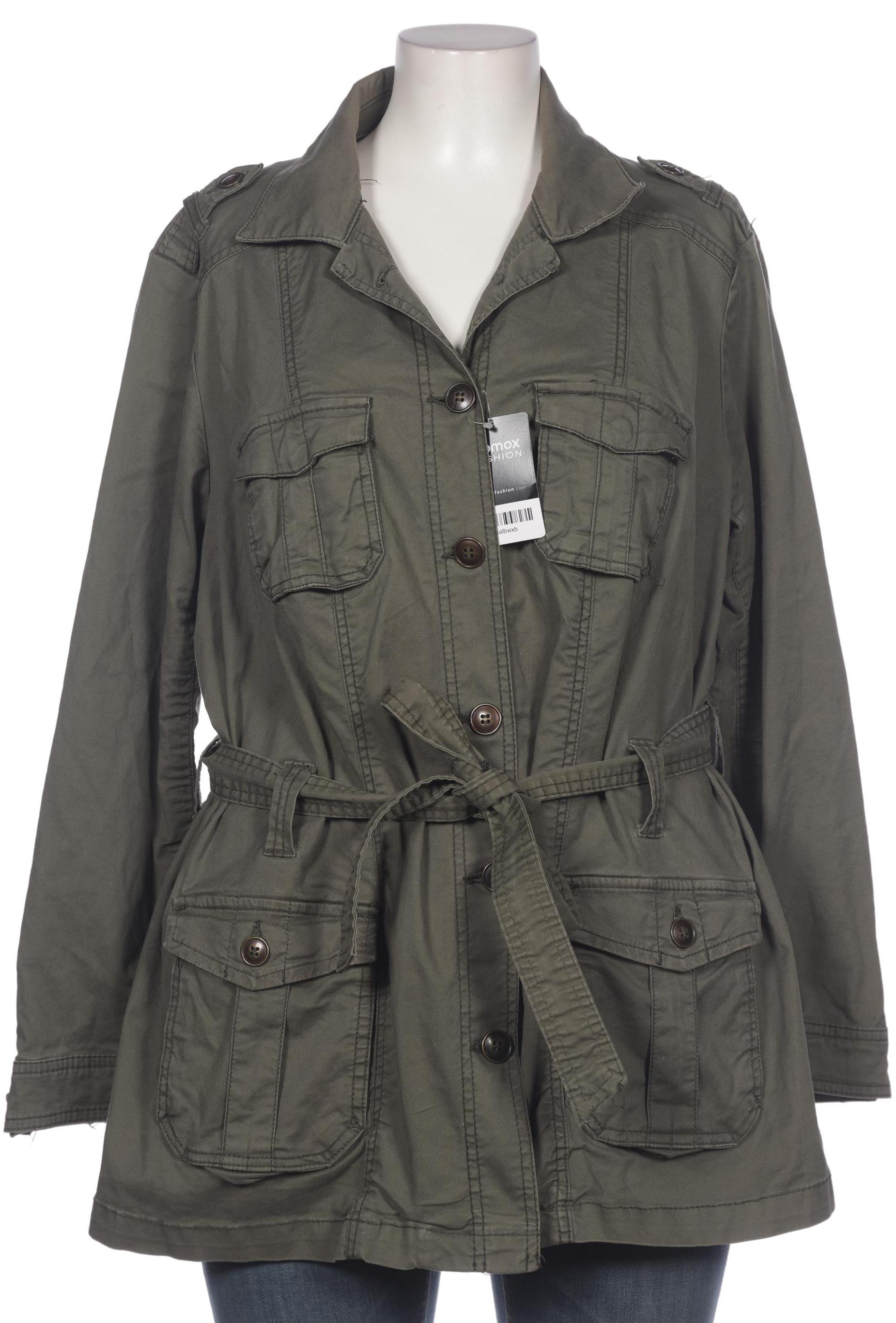 

H&M Damen Mantel, grün, Gr. 48