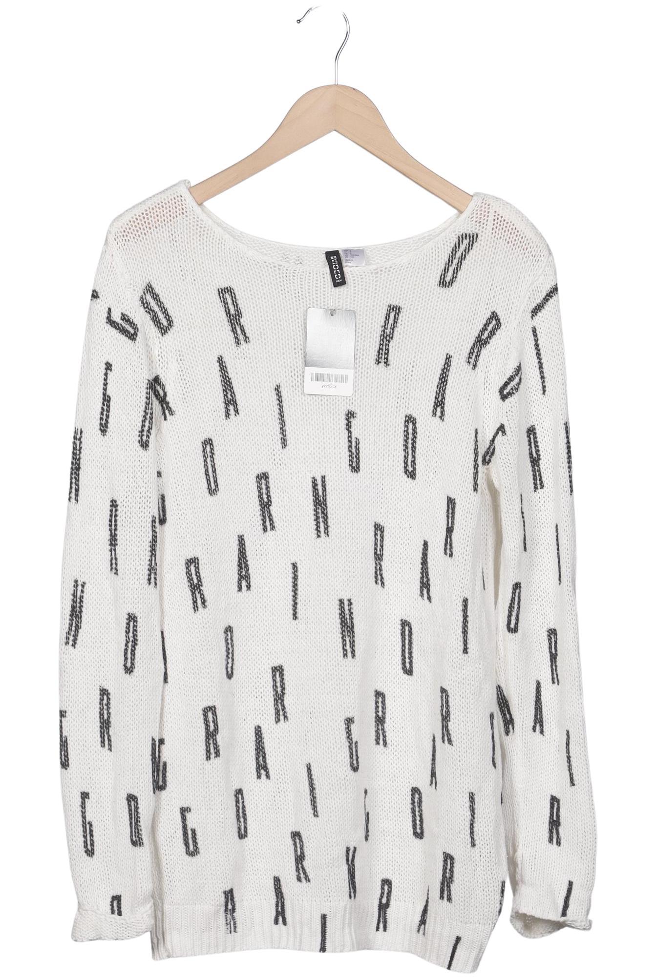 

H&M Damen Pullover, weiß, Gr. 36