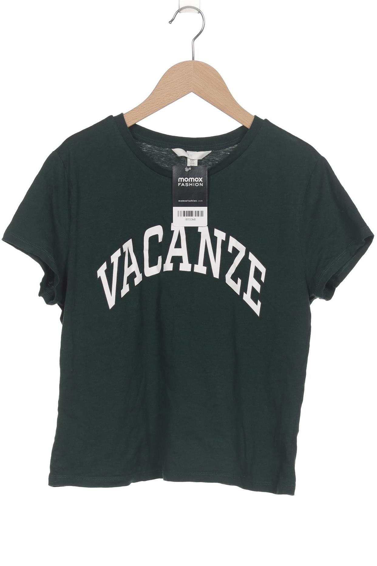 

H&M Damen T-Shirt, grün, Gr. 42