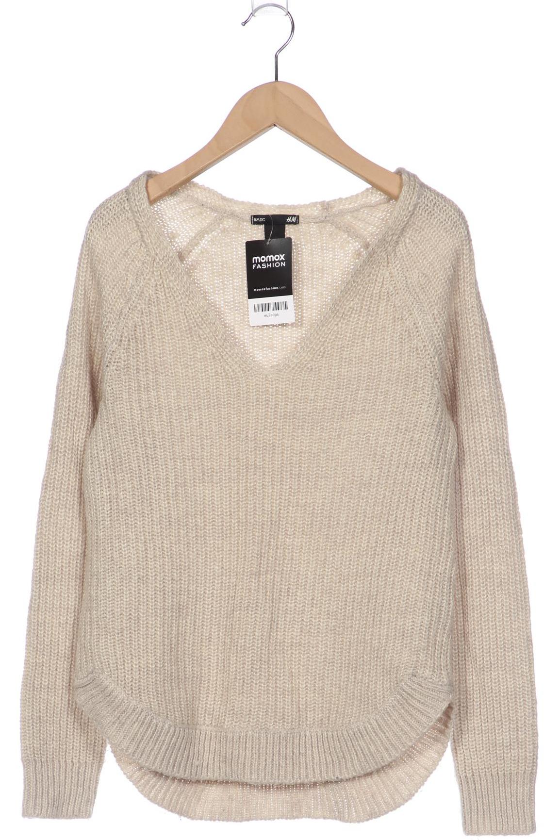 

H&M Damen Pullover, cremeweiß, Gr. 34