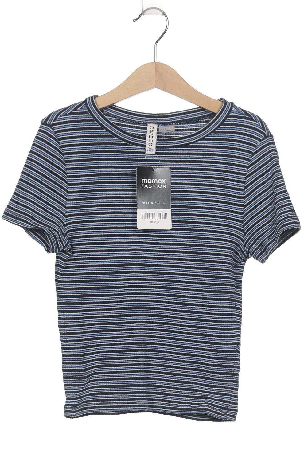 

H&M Damen T-Shirt, marineblau, Gr. 34