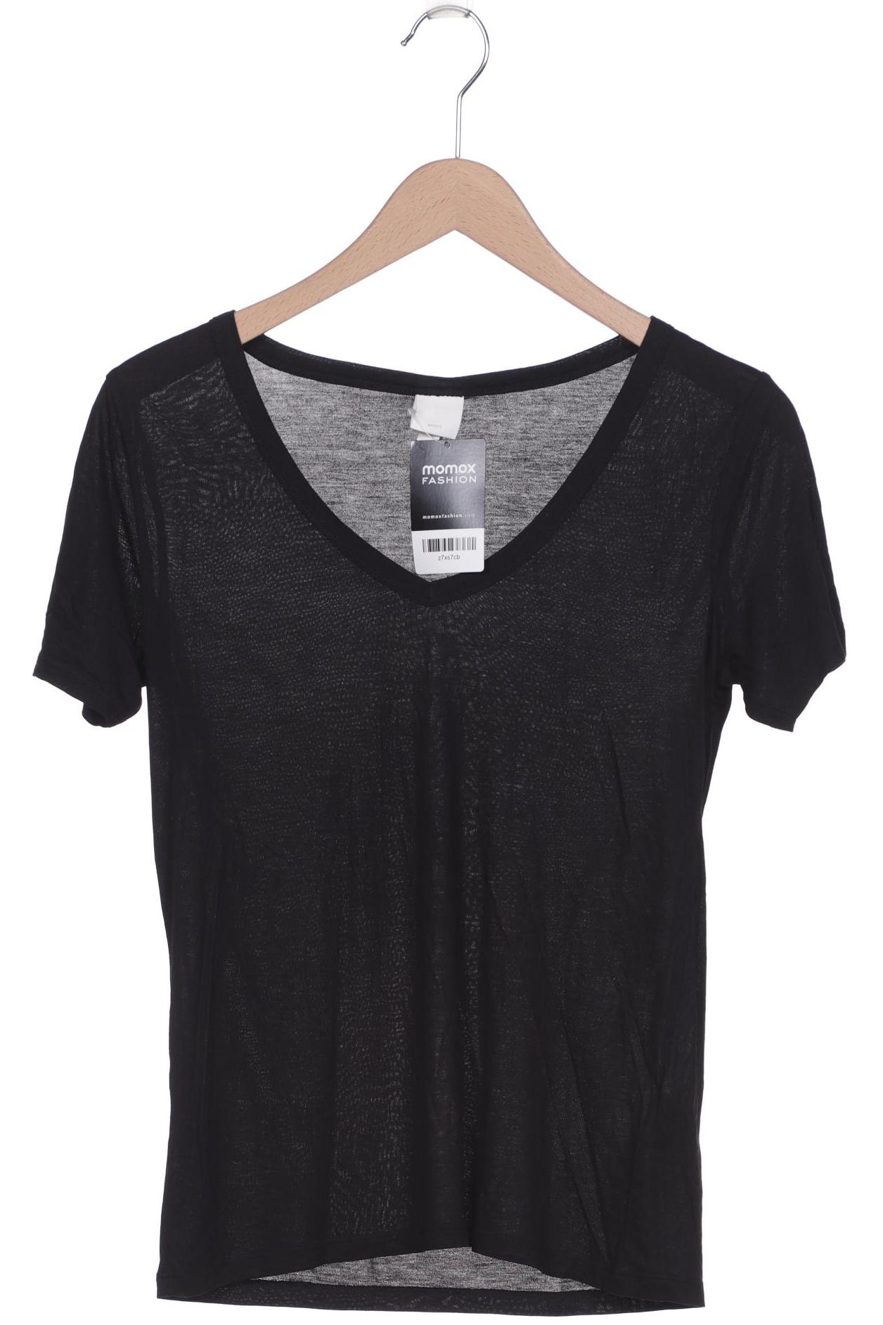 

H&M Damen T-Shirt, schwarz