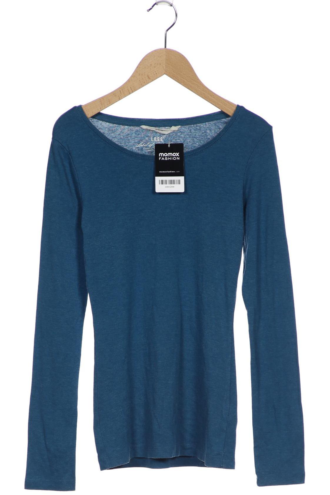 

H&M Damen Langarmshirt, blau