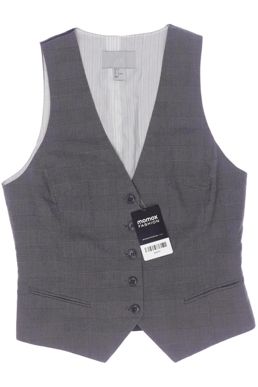 

H&M Damen Weste, grau, Gr. 38