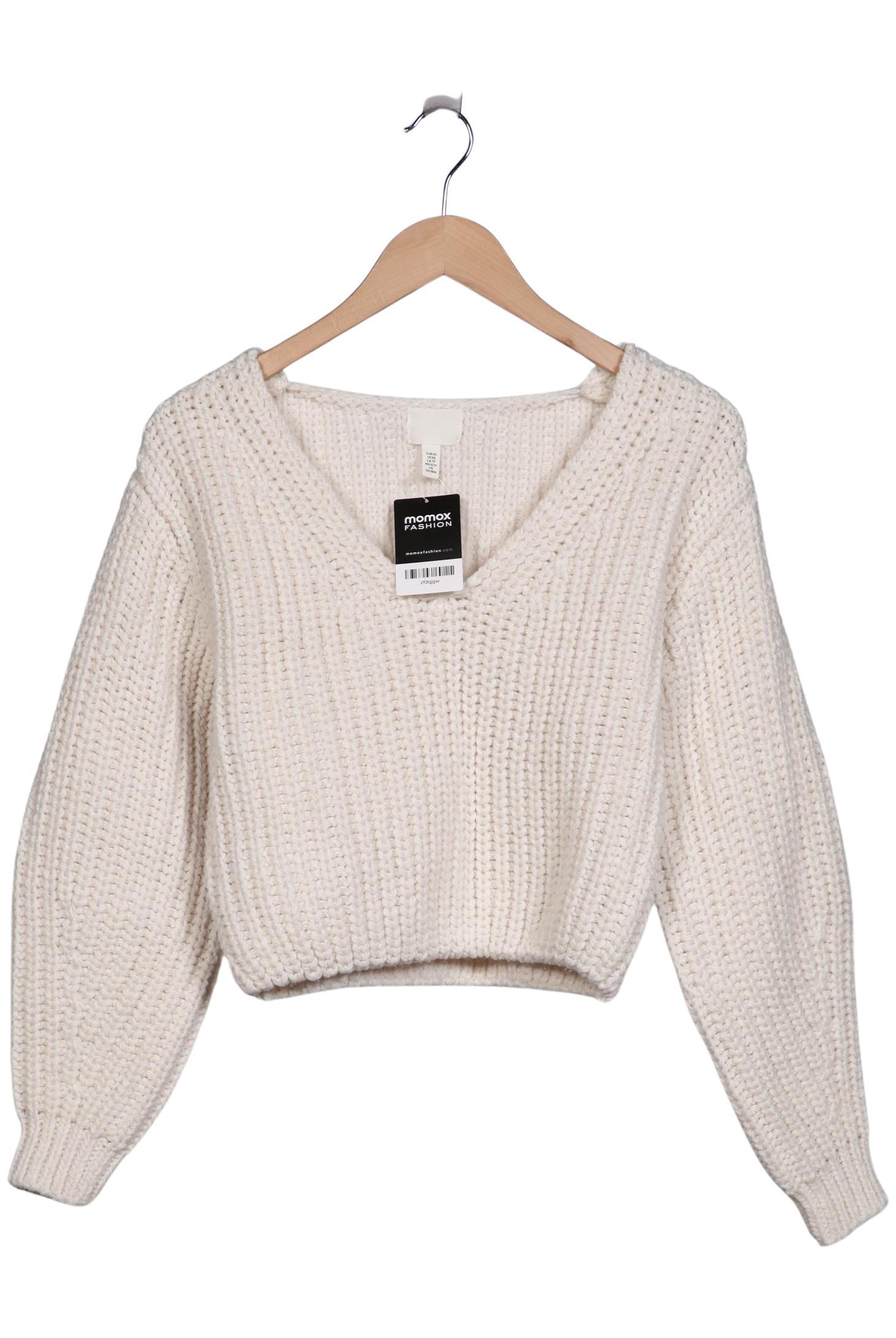 

H&M Damen Pullover, cremeweiß, Gr. 34