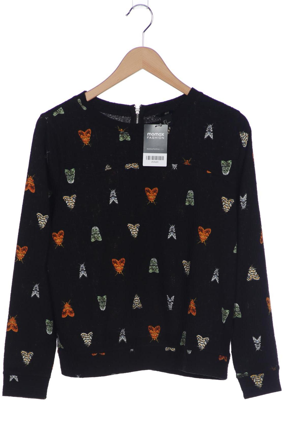 

H&M Damen Langarmshirt, schwarz, Gr. 36