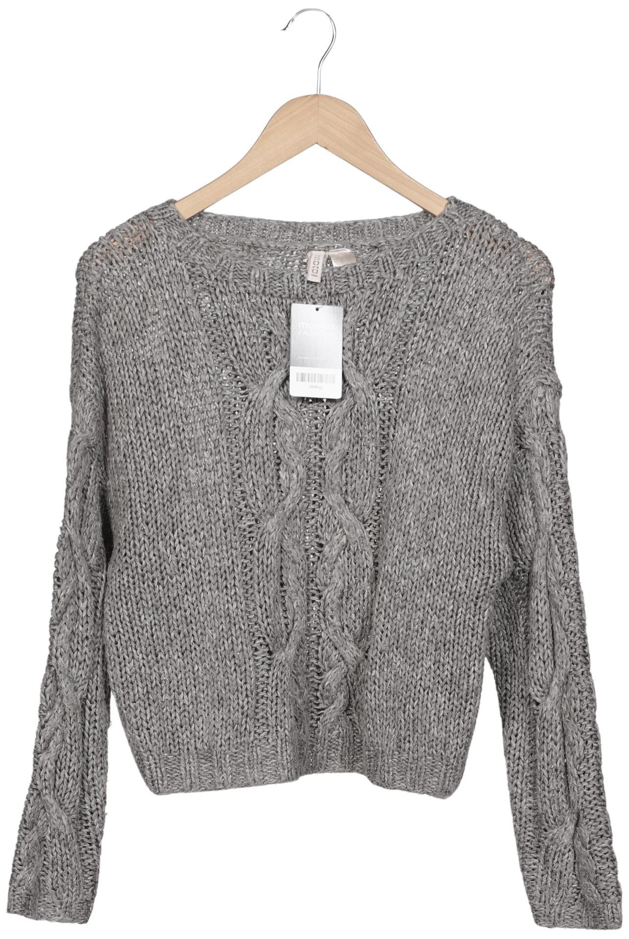 

H&M Damen Pullover, grau, Gr. 34