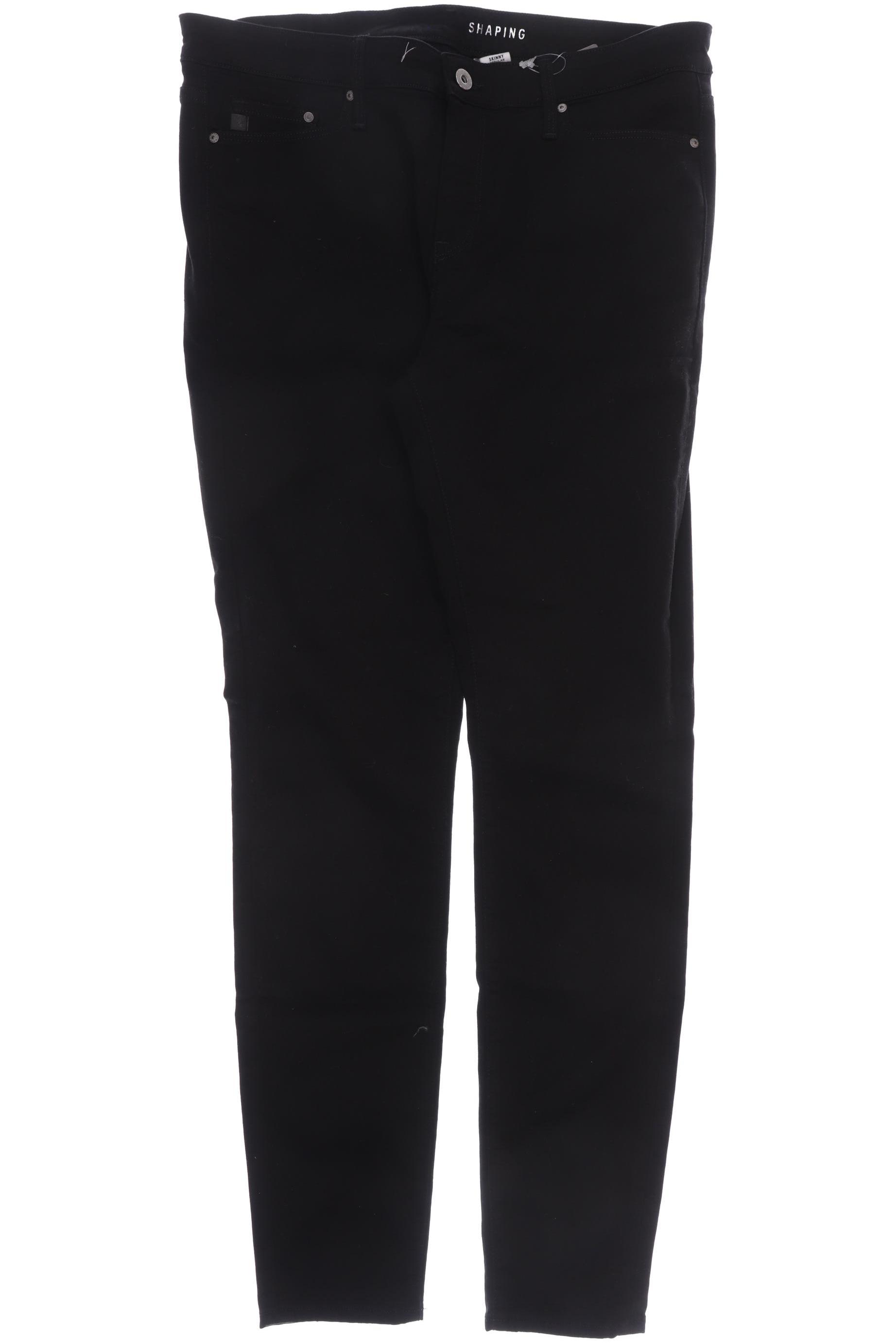 

H&M Damen Jeans, schwarz, Gr. 46