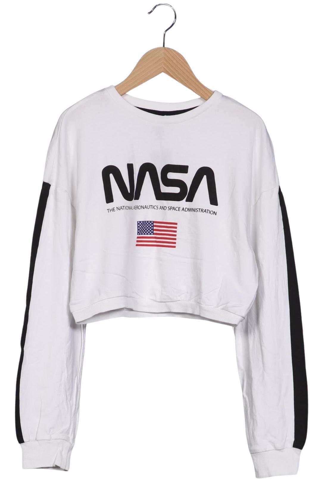 

H&M Damen Sweatshirt, weiß, Gr. 38