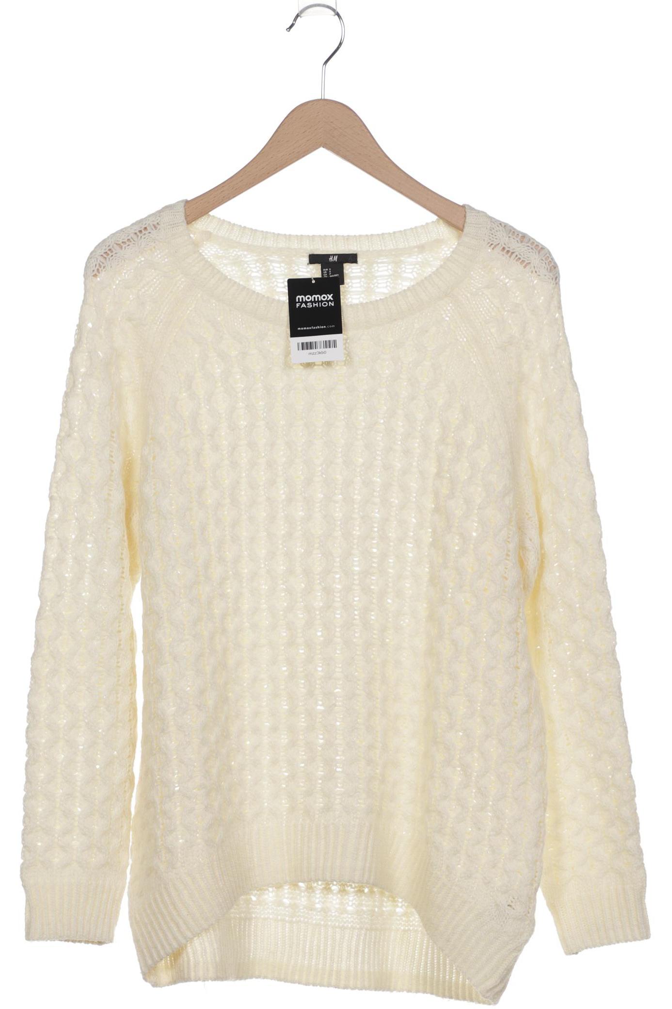 

H&M Damen Pullover, cremeweiß, Gr. 36