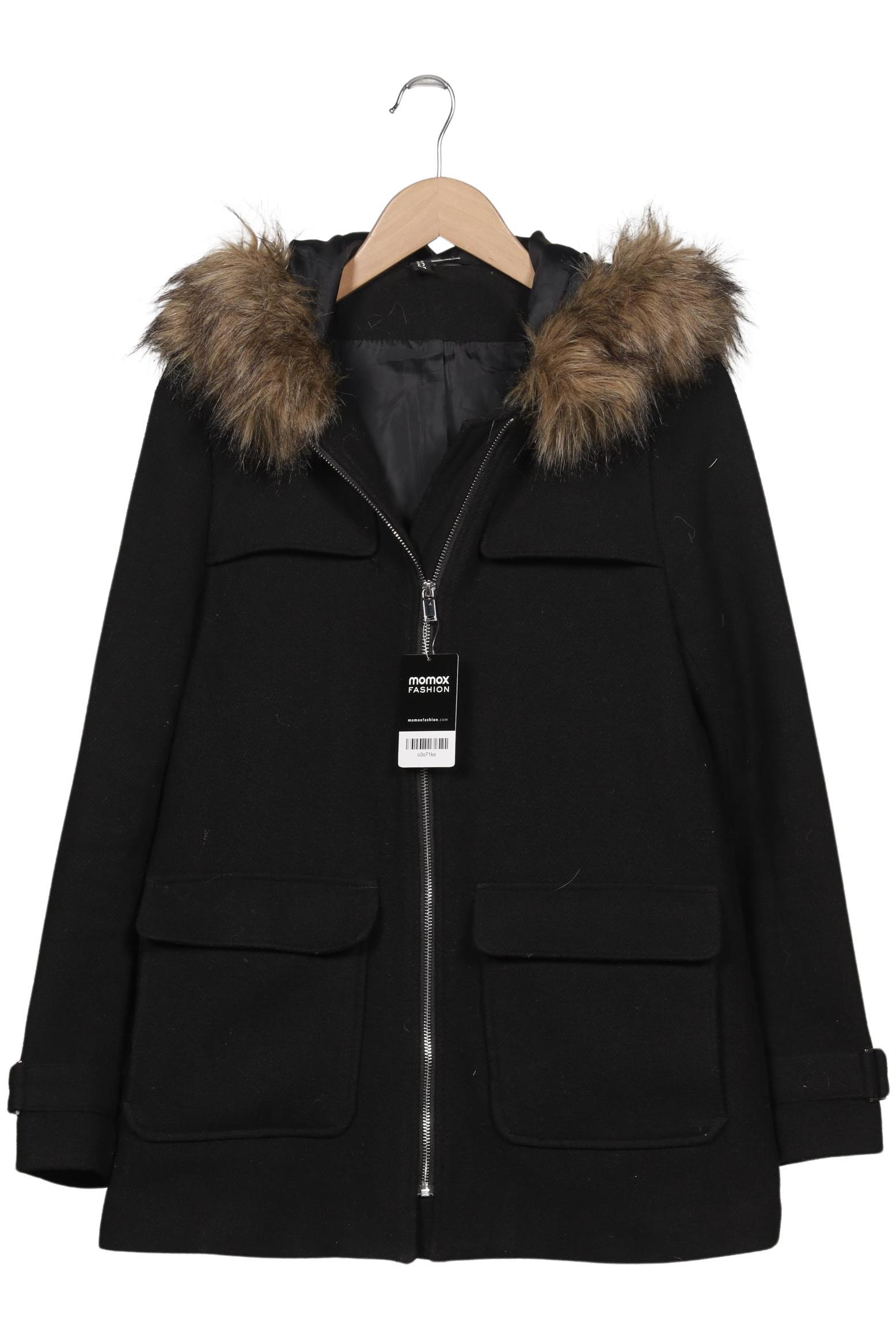 

H&M Damen Mantel, schwarz, Gr. 36