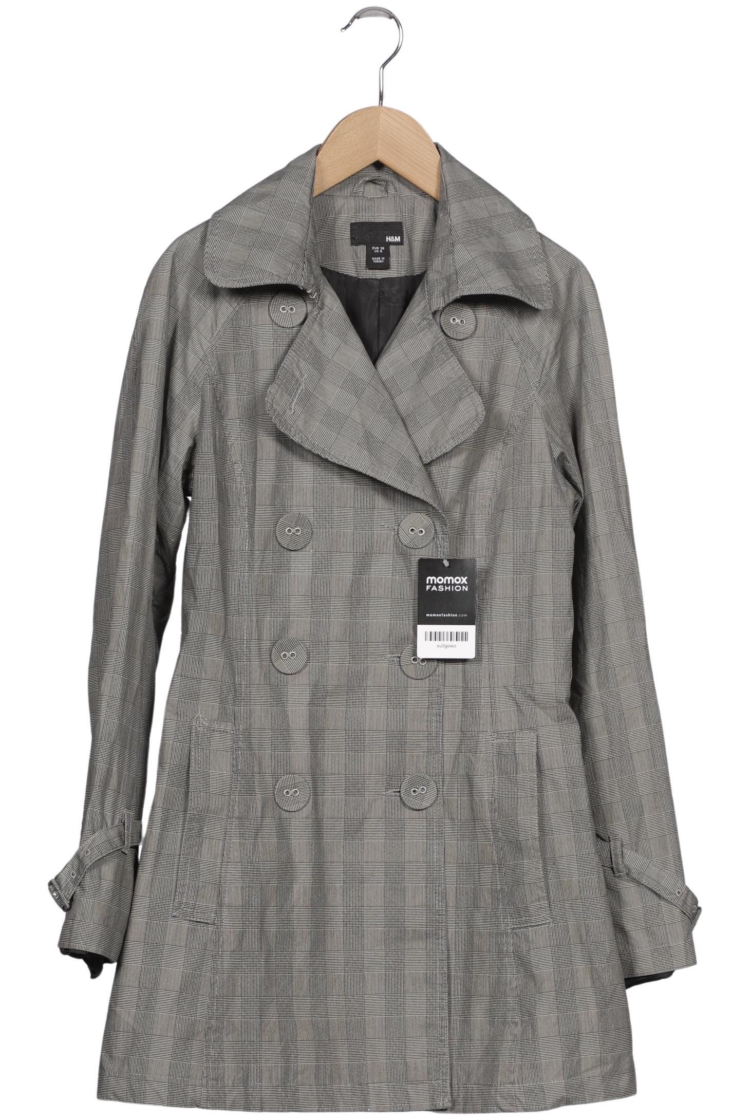 

H&M Damen Mantel, grau, Gr. 36