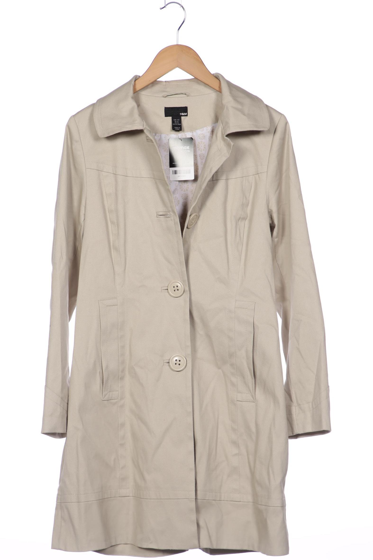 

H&M Damen Mantel, cremeweiß, Gr. 42