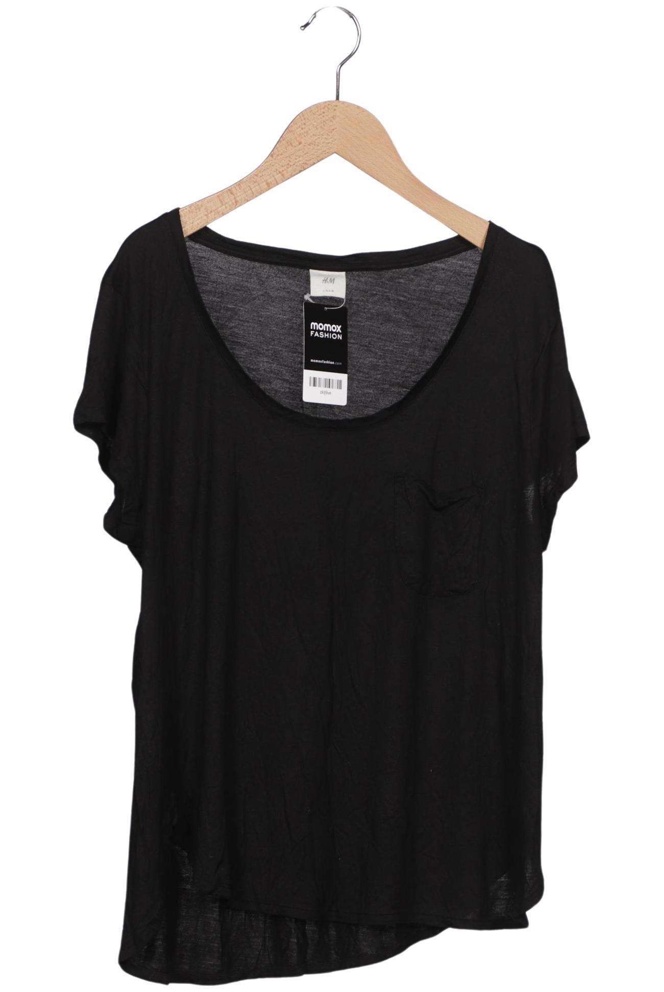 

H&M Damen T-Shirt, schwarz, Gr. 42