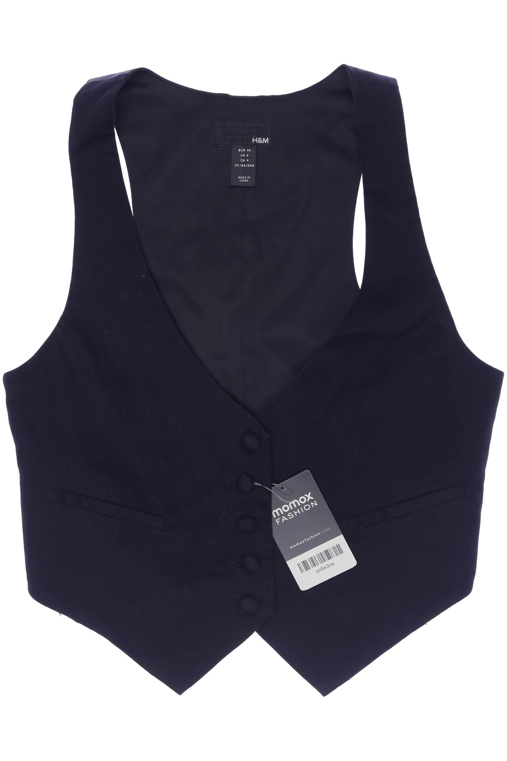 

H&M Damen Weste, schwarz, Gr. 36