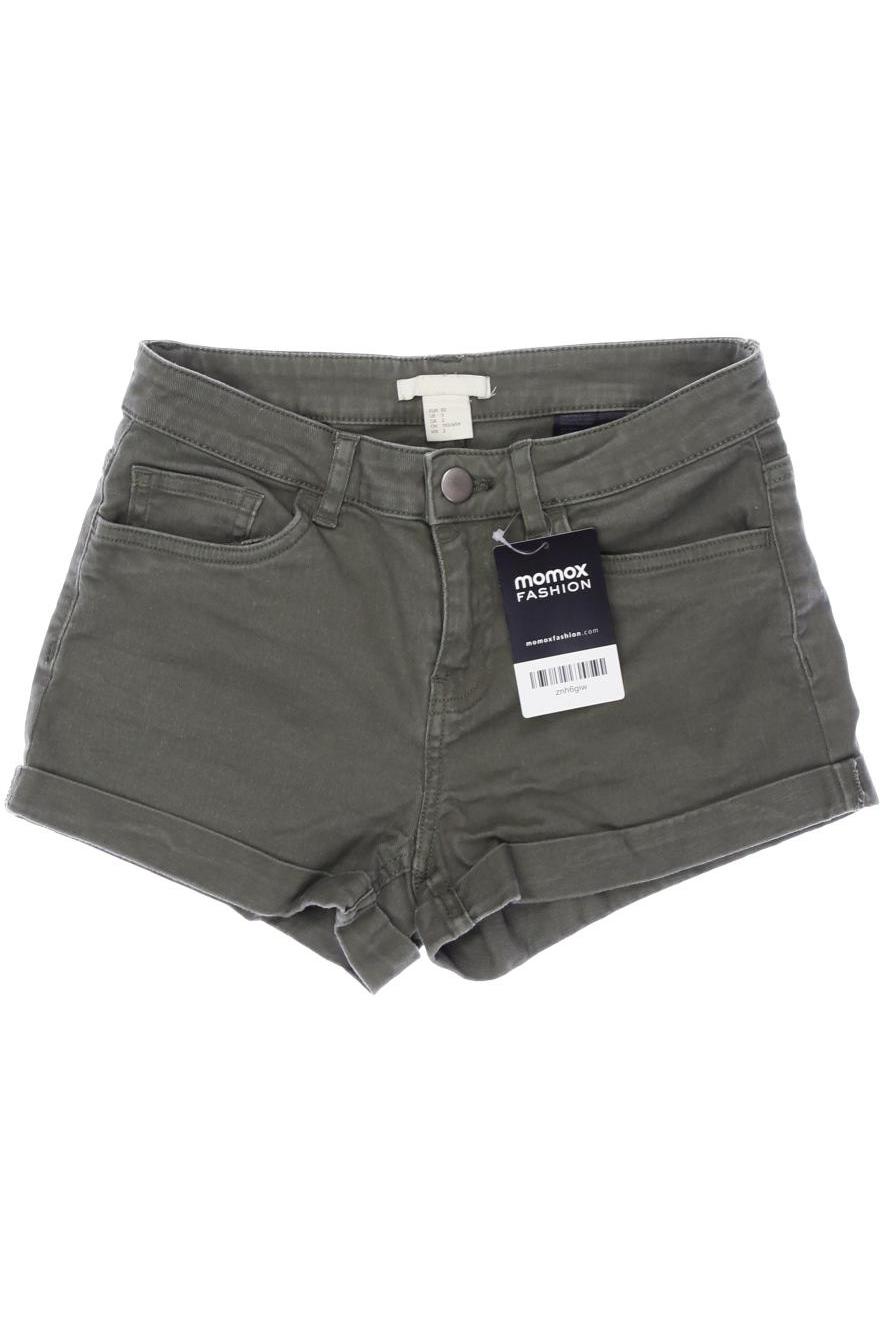 

H&M Damen Shorts, grün, Gr. 32
