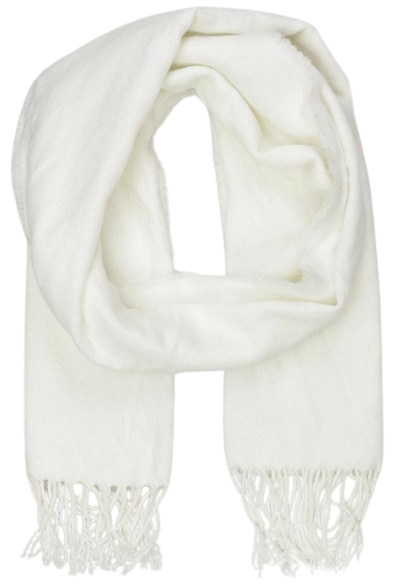 

H&M Damen Schal, weiß, Gr.