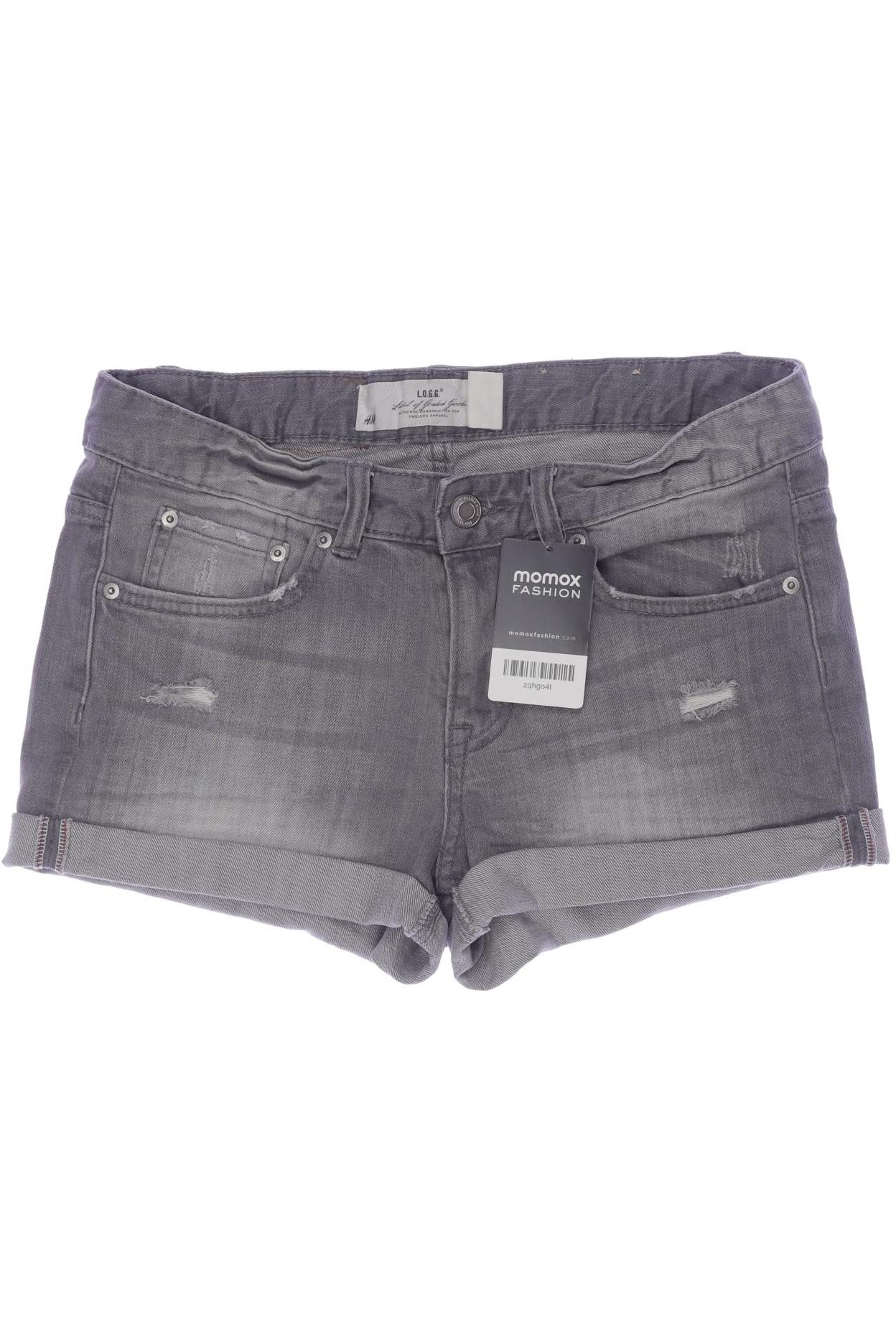 

H&M Damen Shorts, grau, Gr. 27
