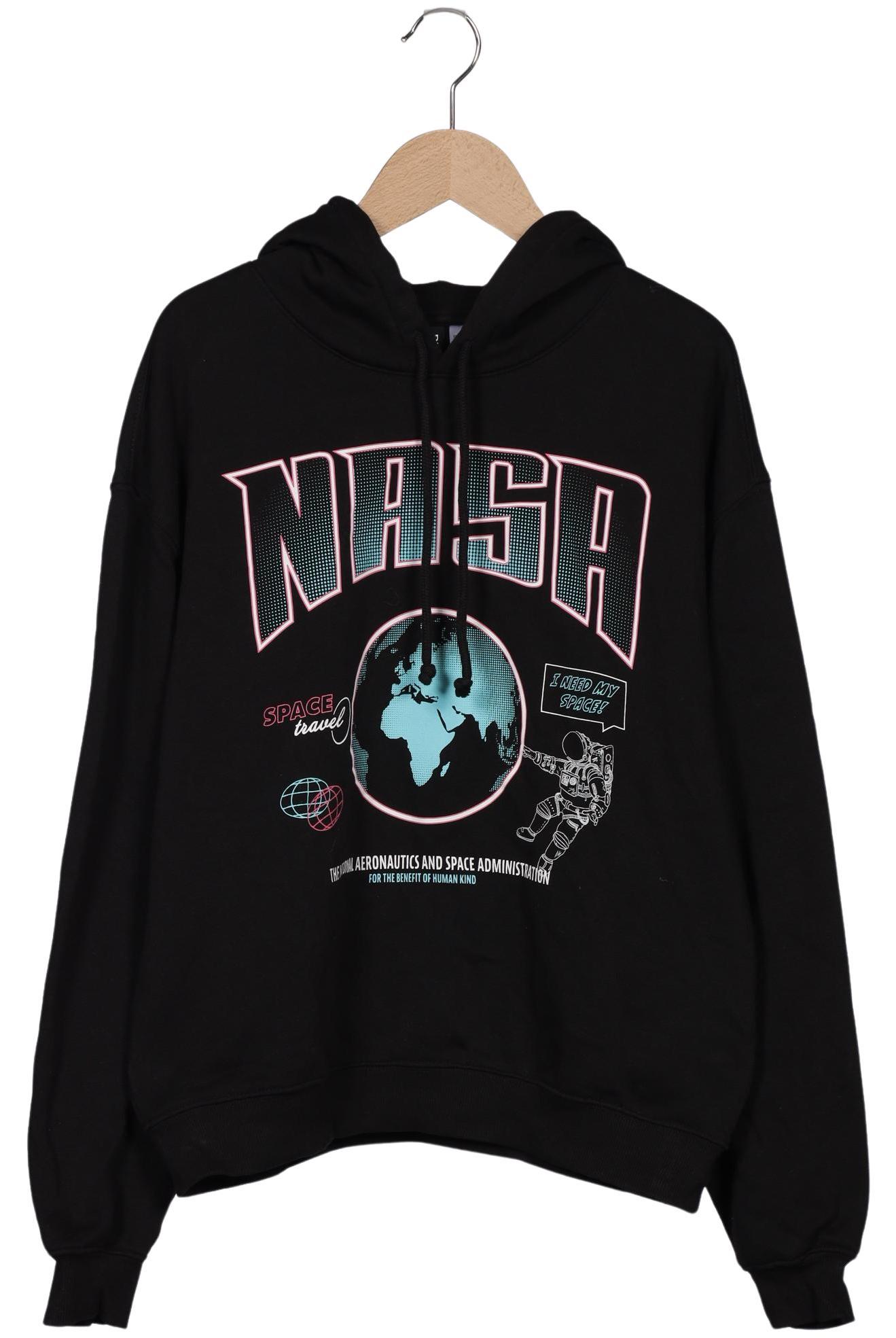 

H&M Damen Kapuzenpullover, schwarz, Gr. 36