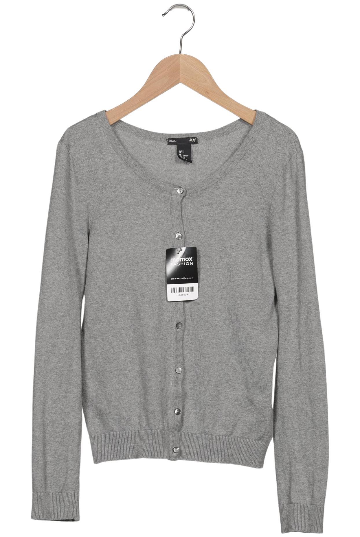 

H&M Damen Strickjacke, grau, Gr. 36