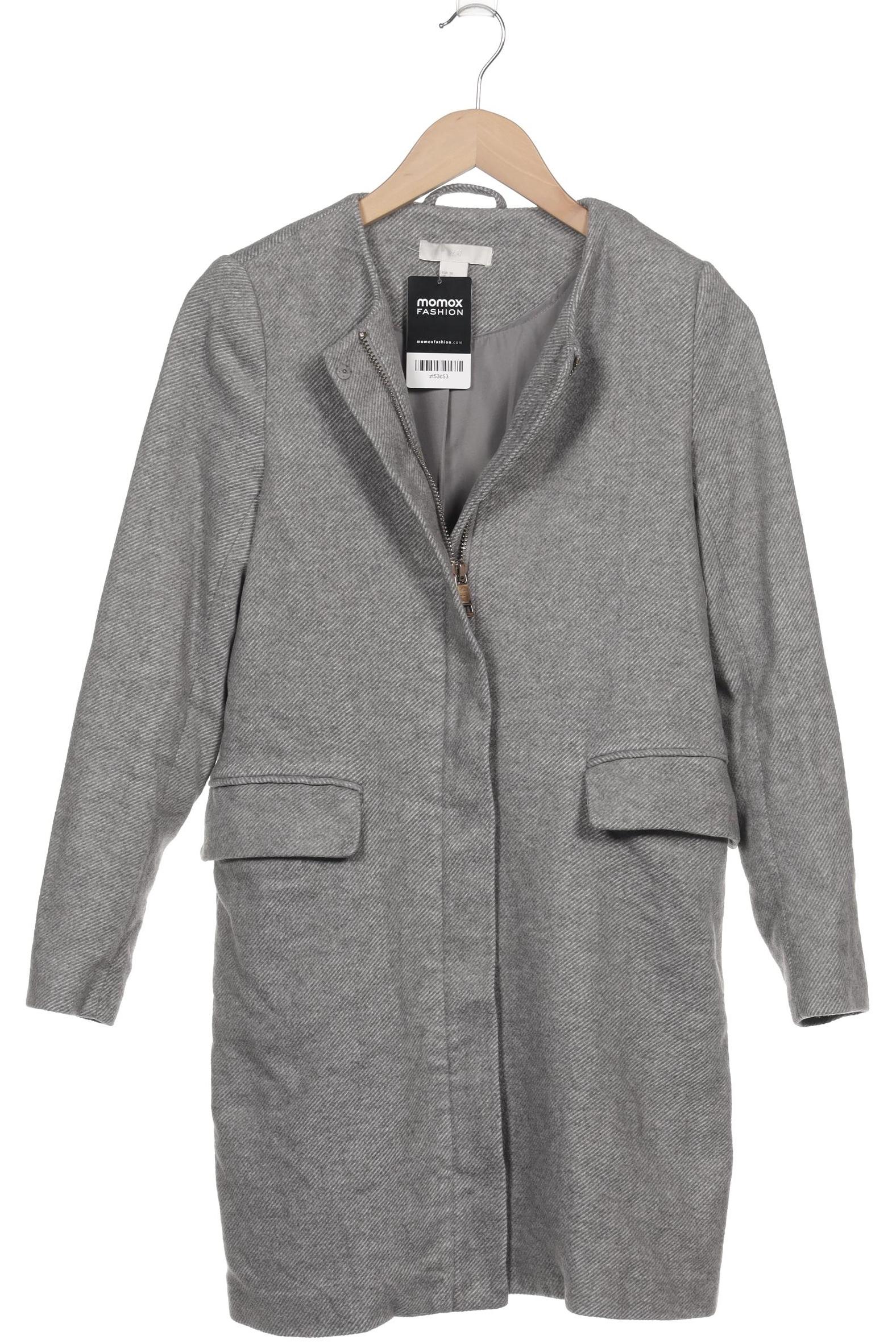 

H&M Damen Mantel, grau, Gr. 38