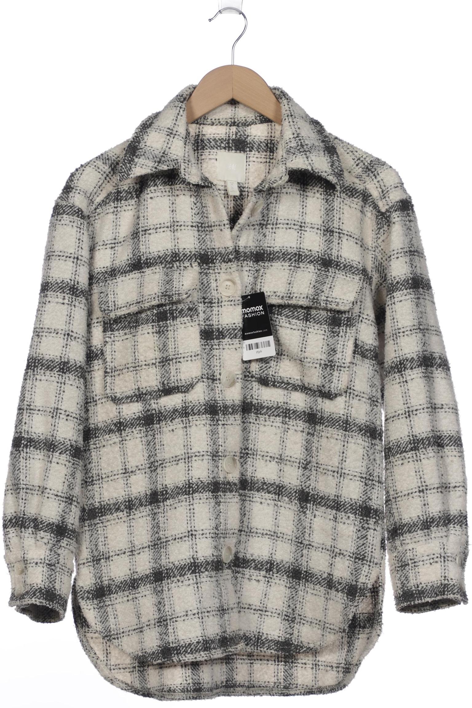 

H&M Damen Mantel, cremeweiß, Gr. 34