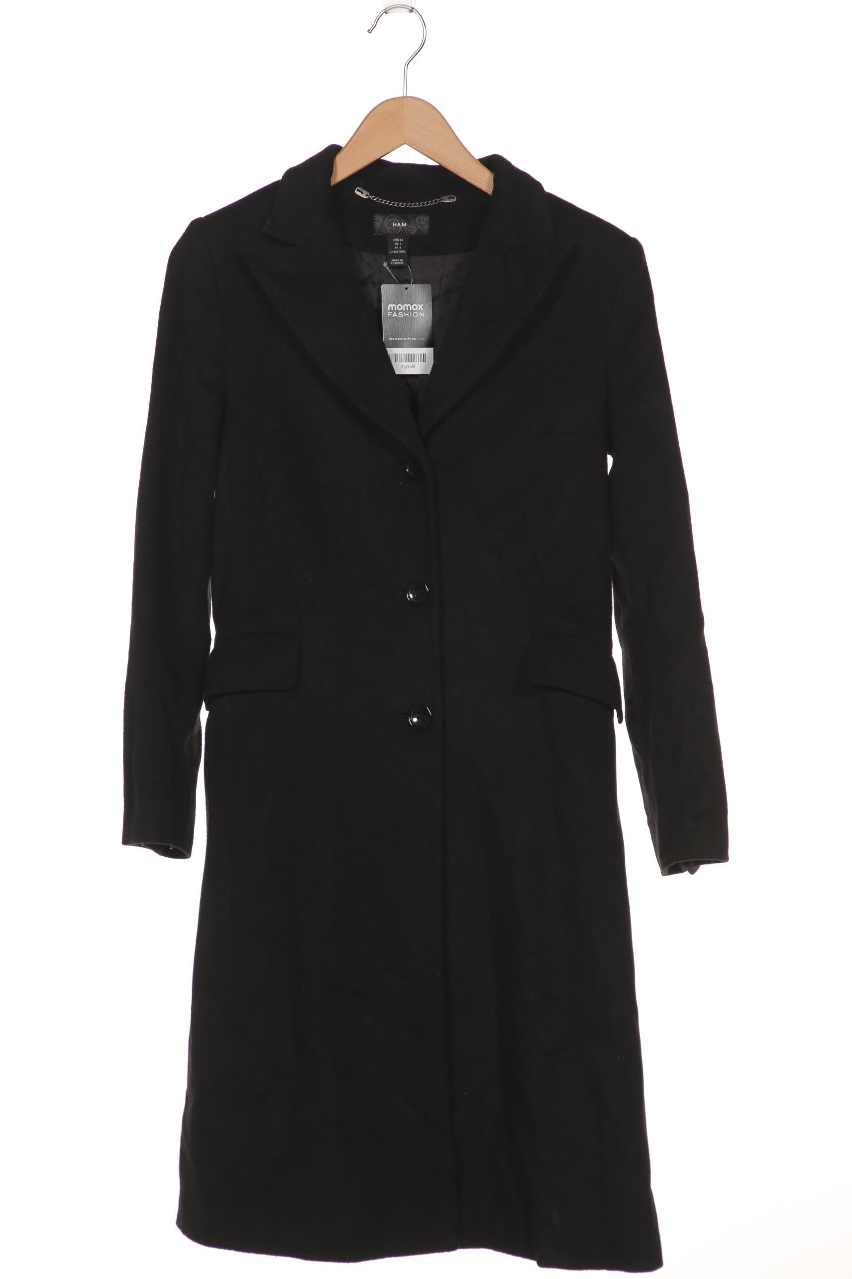 

H&M Damen Mantel, schwarz
