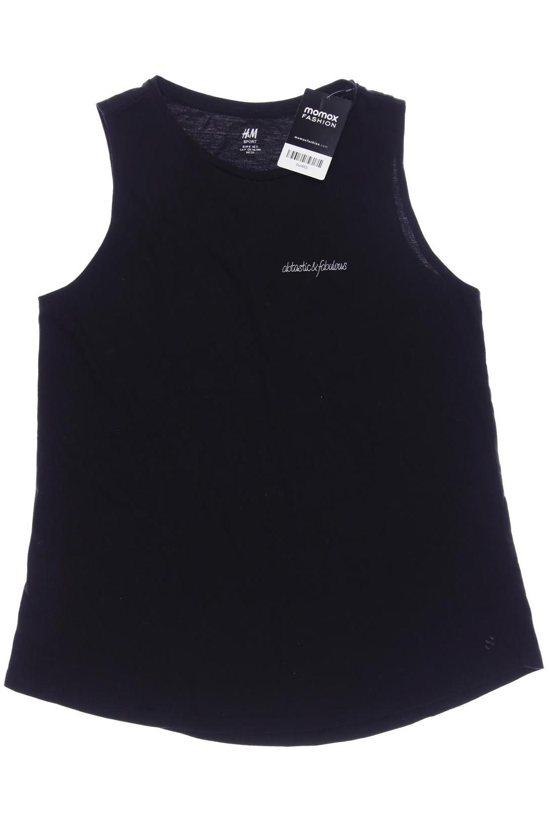 

H&M Damen Top, schwarz, Gr. 36