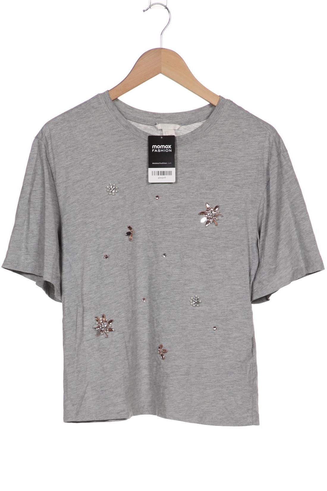 

H&M Damen T-Shirt, grau, Gr. 36